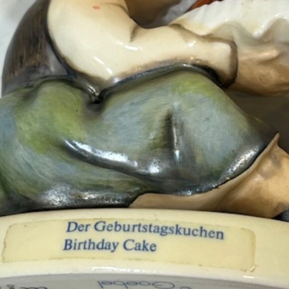 Vintage Goebel Hummel Porcelain Girl Birthday Cake Figurine #338 - Picture 12 of 15
